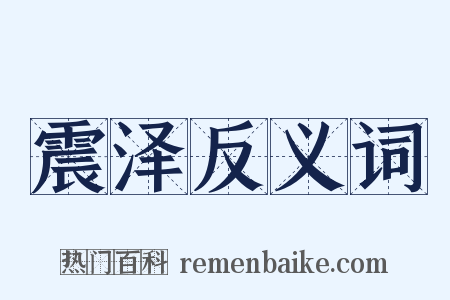震泽反义词是什么意思的图片
